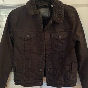 Black fleece Levi Jacket